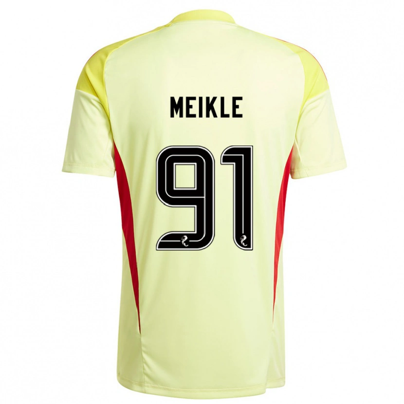 Danxen Criança Jamie Meikle #91 Vermelho Amarelo Camisola Guarda-Redes 2025/26 Camisa