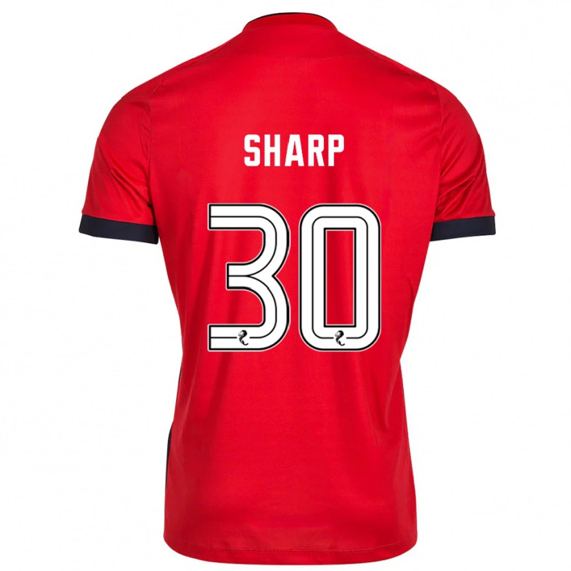 Danxen Criança Harry Sharp #30 Branco Vermelho Camisola Guarda-Redes 2025/26 Camisa