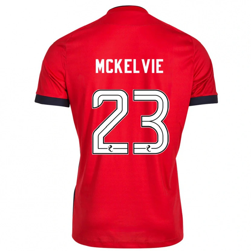 Danxen Criança Lewis McKelvie #23 Branco Vermelho Camisola Guarda-Redes 2025/26 Camisa