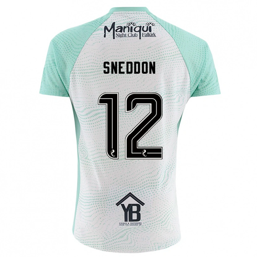 Danxen Criança Jamie Sneddon #12 Preto Branco Camisola Guarda-Redes 2025/26 Camisa