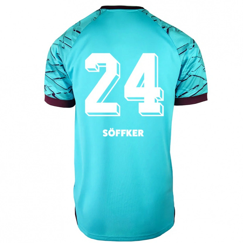 Danxen Criança Alessia Söffker #24 Azul Celeste Roxo Camisola Guarda-Redes 2025/26 Camisa