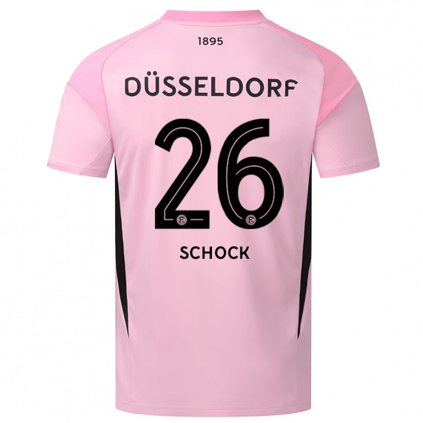 Danxen Criança Florian Schock #26 Rosa Preto Camisola Guarda-Redes 2025/26 Camisa