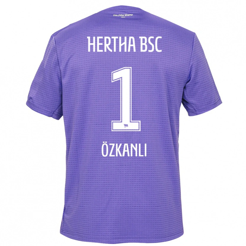 Danxen Criança Burak Özkanli #1 Roxo Branco Camisola Guarda-Redes 2025/26 Camisa