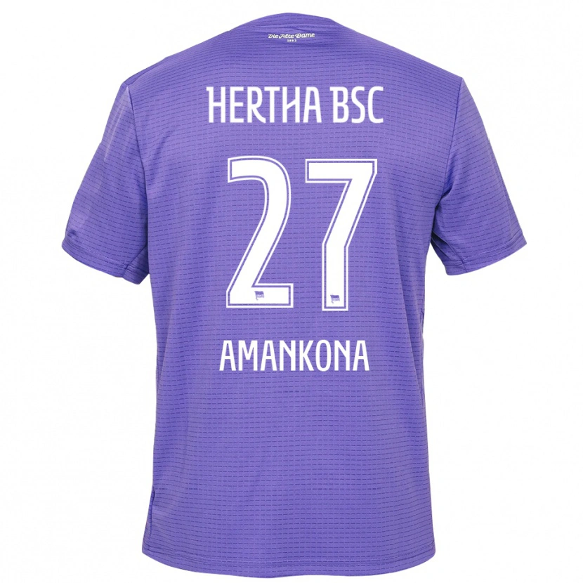 Danxen Criança Nash-Daniel Amankona #27 Roxo Branco Camisola Guarda-Redes 2025/26 Camisa