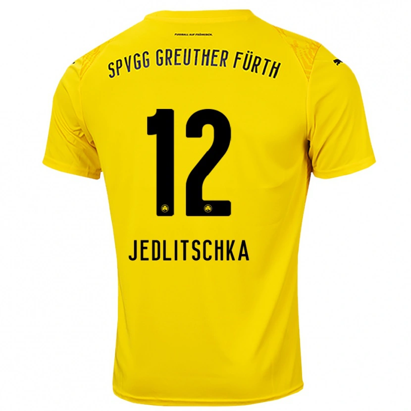 Danxen Criança Moritz Jedlitschka #12 Amarelo Preto Camisola Guarda-Redes 2025/26 Camisa