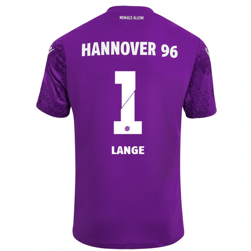 Danxen Criança Tom Lange #1 Roxo Branco Camisola Guarda-Redes 2025/26 Camisa