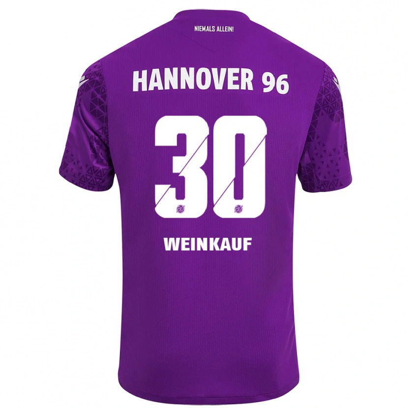 Danxen Criança Leo Weinkauf #30 Roxo Branco Camisola Guarda-Redes 2025/26 Camisa