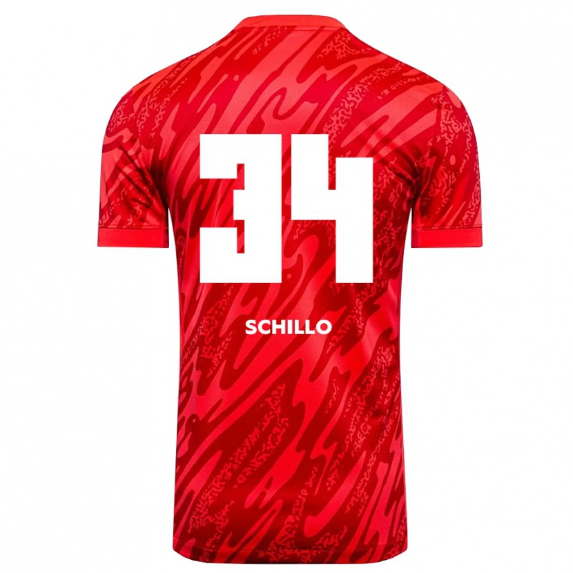 Danxen Criança Hannah Schillo #34 Vermelho Branco Camisola Guarda-Redes 2025/26 Camisa