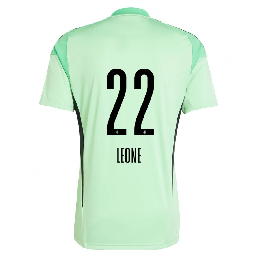 Danxen Criança Vincent Leone #22 Verde Claro Preto Camisola Guarda-Redes 2025/26 Camisa