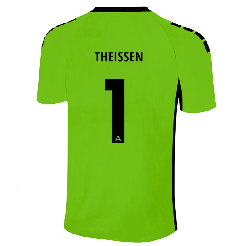 Danxen Criança Jarun Theißen #1 Verde Grama Preto Camisola Guarda-Redes 2025/26 Camisa