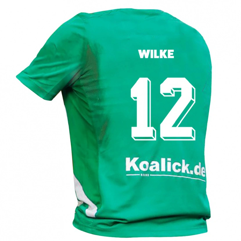 Danxen Criança Malte Wilke #12 Verde Branco Camisola Guarda-Redes 2025/26 Camisa