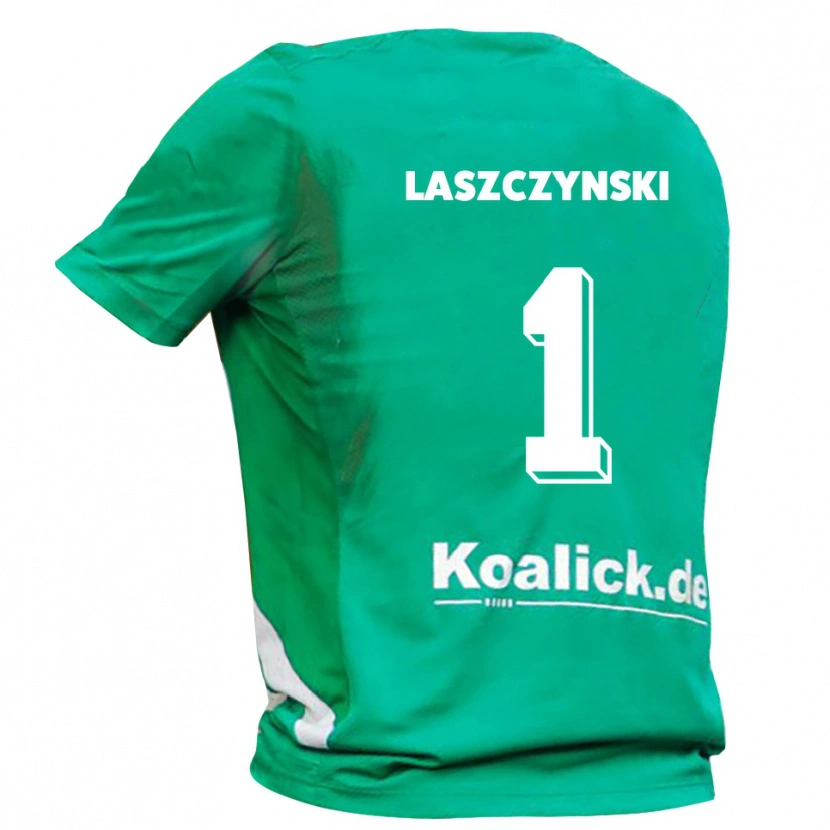 Danxen Criança Adam Laszczynski #1 Verde Branco Camisola Guarda-Redes 2025/26 Camisa