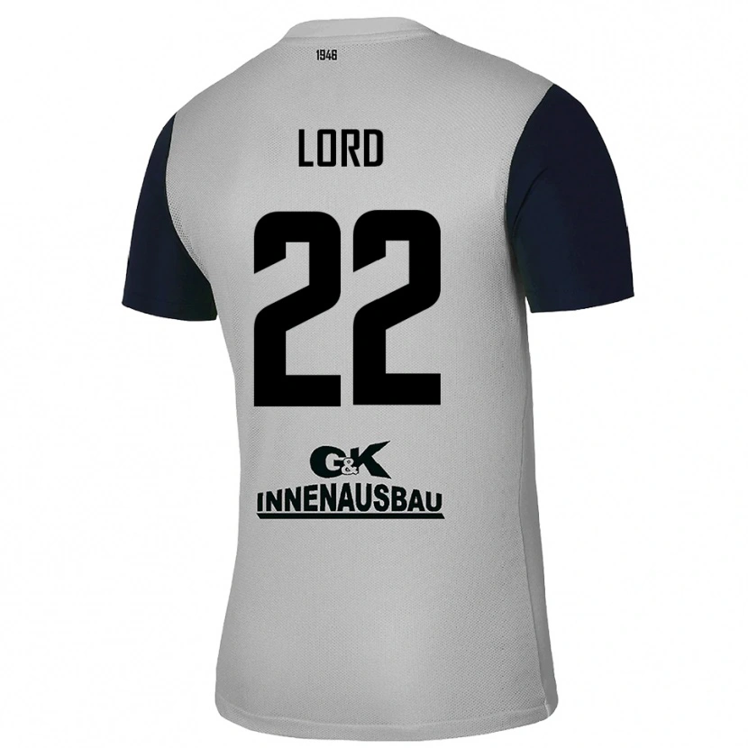 Danxen Criança Louis Lord #22 Cinza Preto Camisola Guarda-Redes 2025/26 Camisa