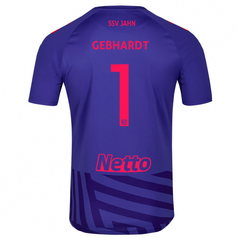 Danxen Criança Felix Gebhardt #1 Azul Real Vermelho Camisola Guarda-Redes 2025/26 Camisa