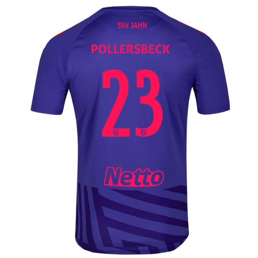 Danxen Criança Julian Pollersbeck #23 Azul Real Vermelho Camisola Guarda-Redes 2025/26 Camisa