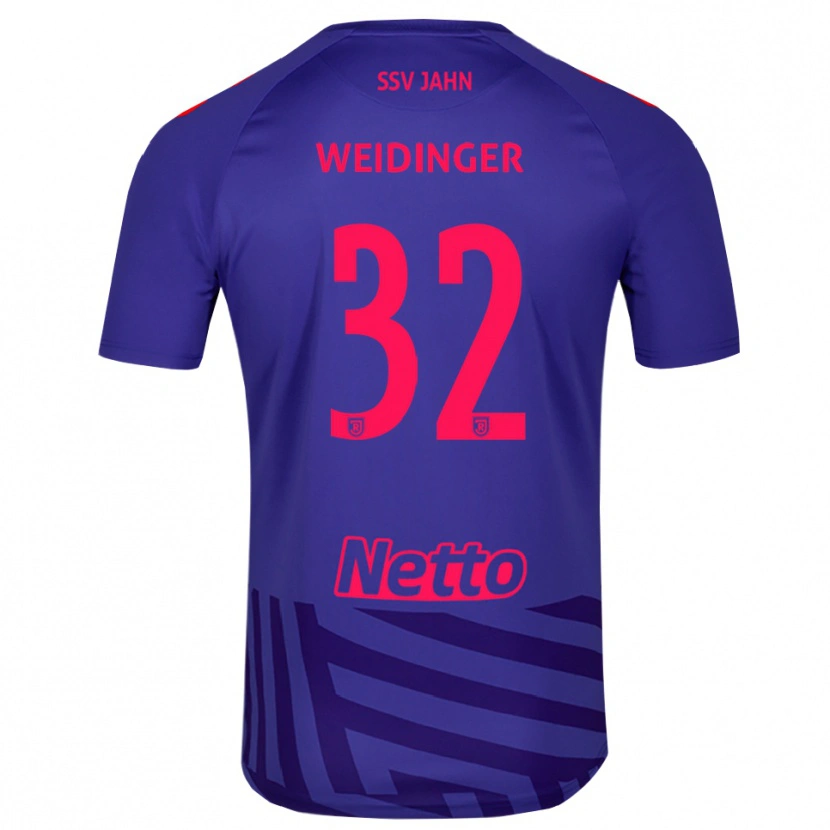 Danxen Criança Alexander Weidinger #32 Azul Real Vermelho Camisola Guarda-Redes 2025/26 Camisa
