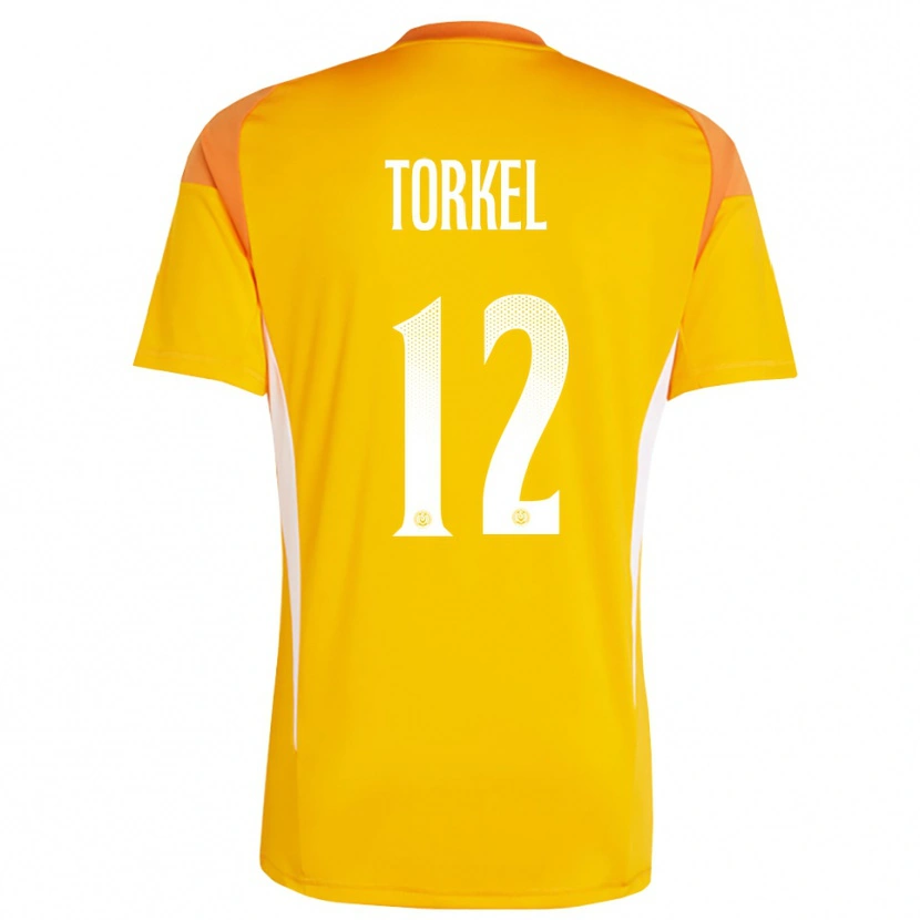 Danxen Criança Henri Torkel #12 Laranja Branco Camisola Guarda-Redes 2025/26 Camisa
