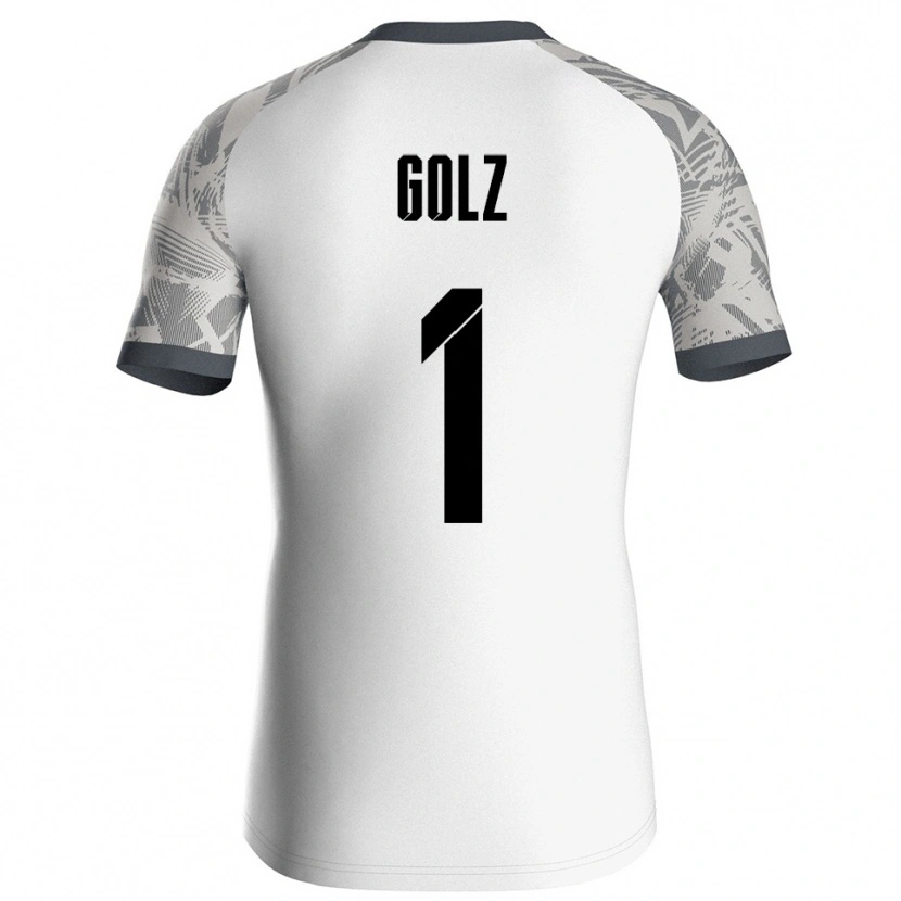 Danxen Criança Jakob Golz #1 Cinza Branco Camisola Guarda-Redes 2025/26 Camisa