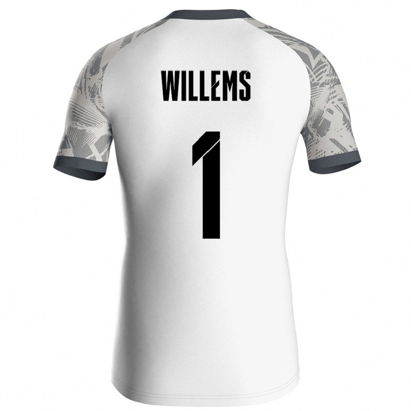 Danxen Criança Leon Willems #1 Cinza Branco Camisola Guarda-Redes 2025/26 Camisa