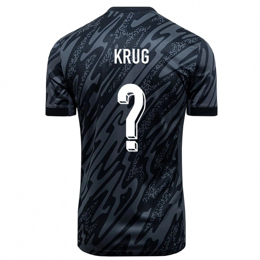 Danxen Criança Jannis Krug #0 Preto Cinza Camisola Guarda-Redes 2025/26 Camisa