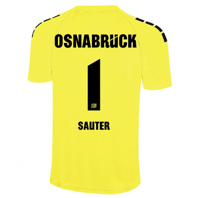 Danxen Criança Niklas Sauter #1 Amarelo Preto Camisola Guarda-Redes 2025/26 Camisa