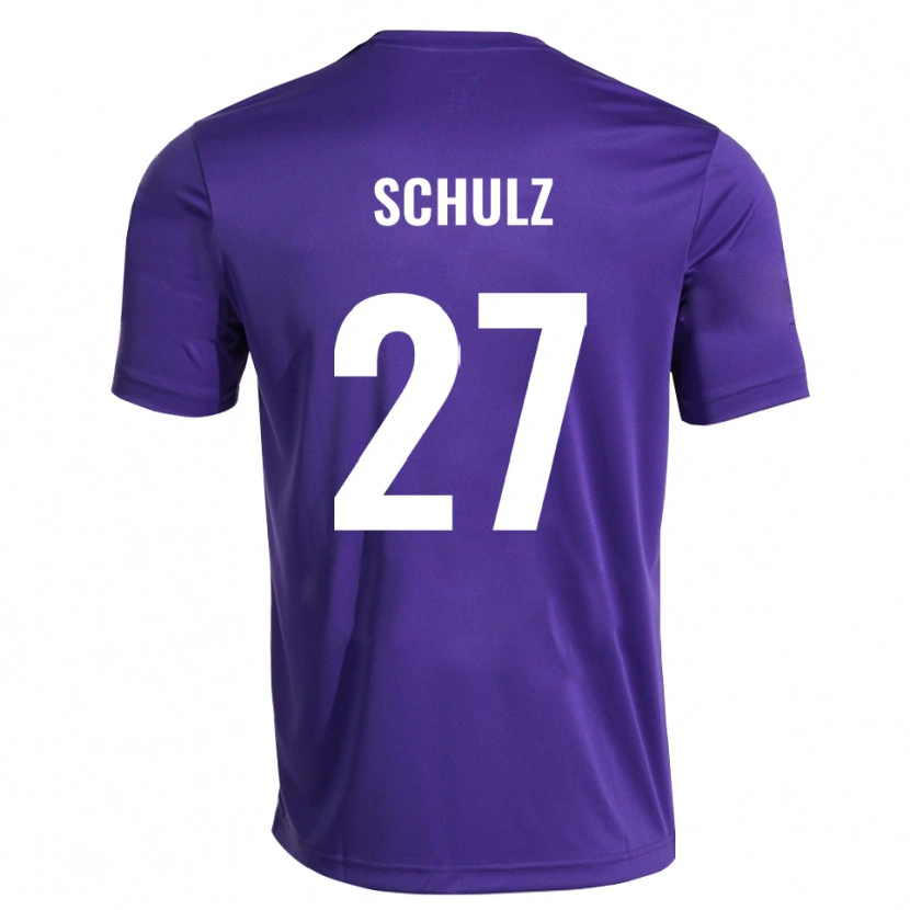 Danxen Criança Arne Schulz #27 Roxo Branco Camisola Guarda-Redes 2025/26 Camisa
