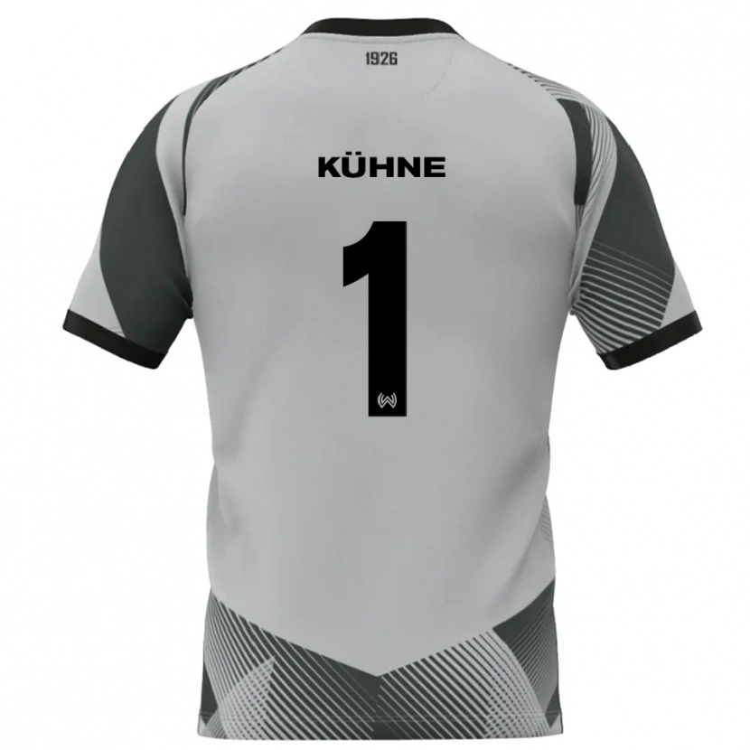 Danxen Criança Lars Kühne #1 Cinza Claro Branco Camisola Guarda-Redes 2025/26 Camisa
