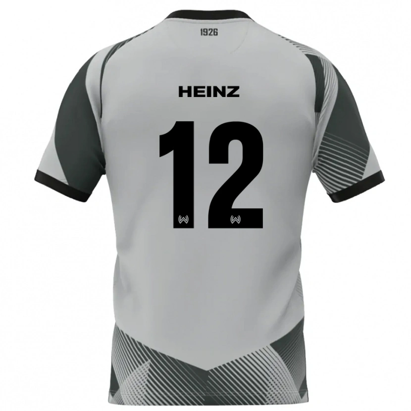 Danxen Criança Lewin Heinz #12 Cinza Claro Branco Camisola Guarda-Redes 2025/26 Camisa