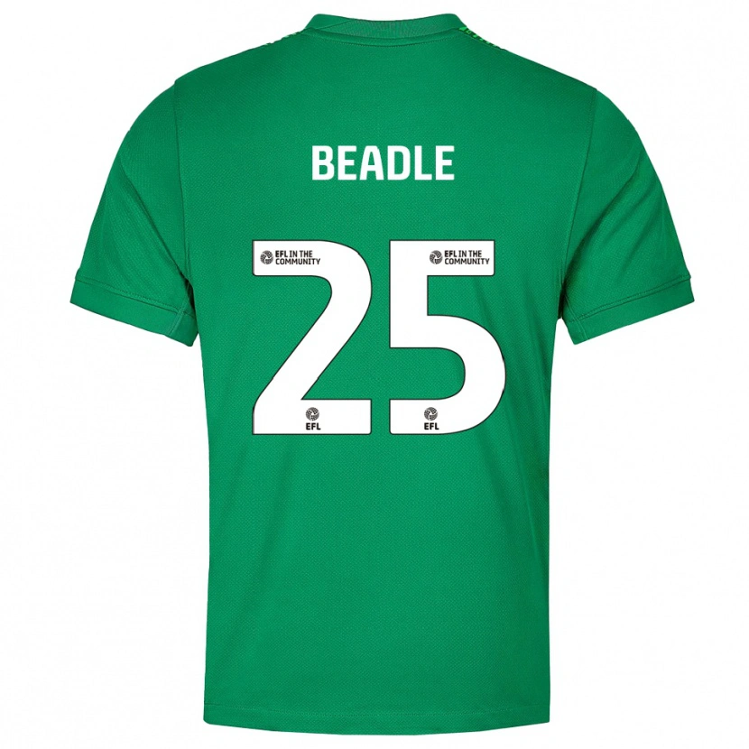 Danxen Criança James Beadle #25 Verde Branco Camisola Guarda-Redes 2025/26 Camisa