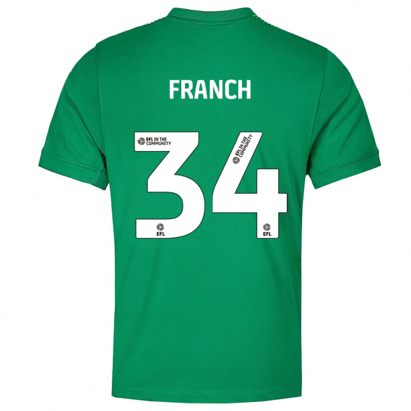 Danxen Criança Adrianna Franch #34 Verde Branco Camisola Guarda-Redes 2025/26 Camisa