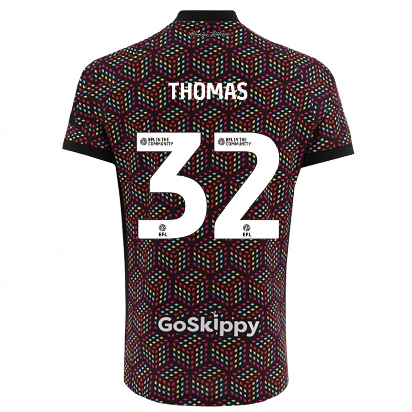 Danxen Criança Lewis Thomas #32 Preto Branco Camisola Guarda-Redes 2025/26 Camisa