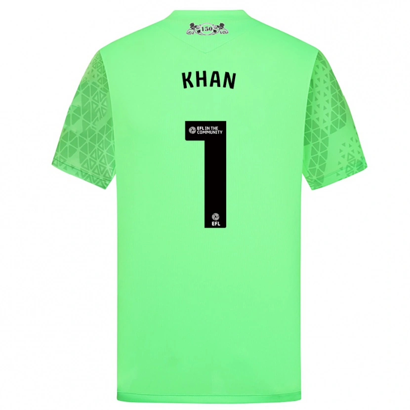 Danxen Criança Adam Khan #1 Verde Fluorescente Camisola Guarda-Redes 2025/26 Camisa