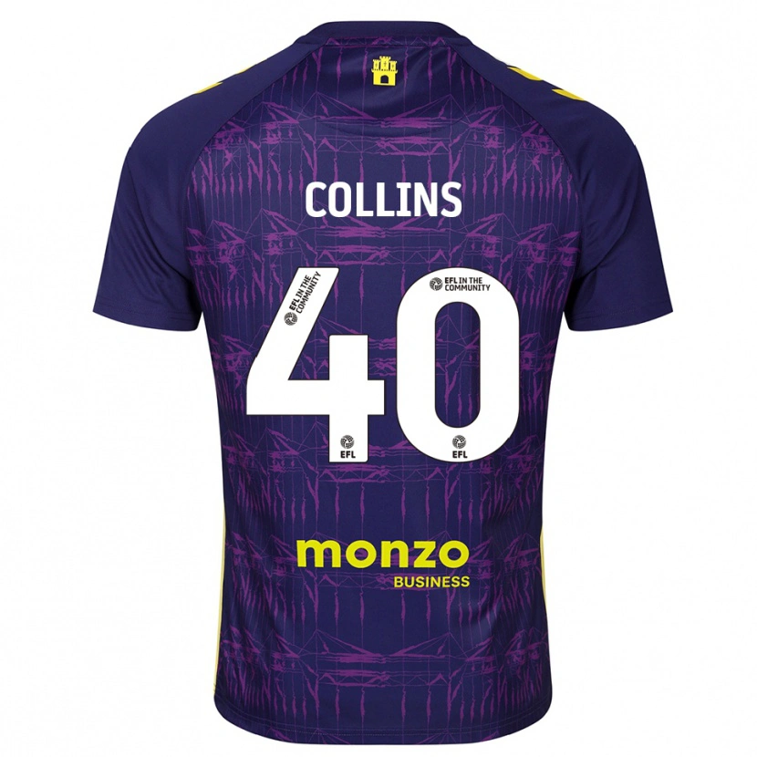Danxen Criança Brad Collins #40 Amarelo Roxo Camisola Guarda-Redes 2025/26 Camisa