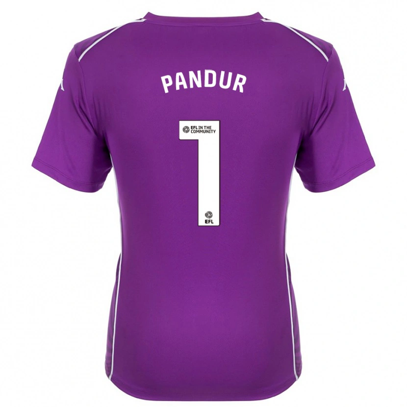 Danxen Criança Ivor Pandur #1 Branco Roxo Camisola Guarda-Redes 2025/26 Camisa