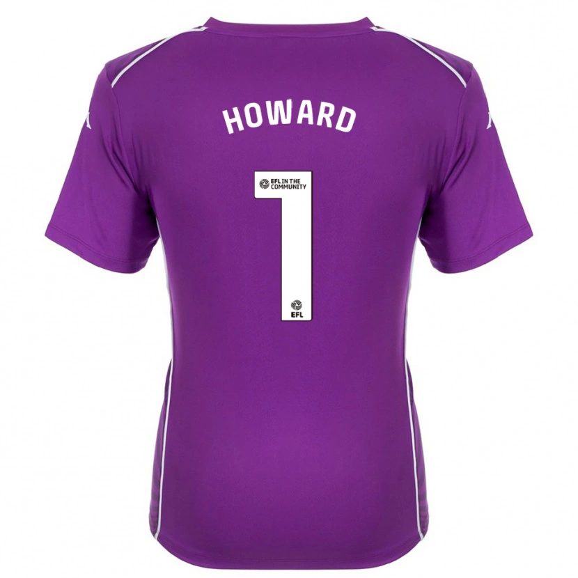 Danxen Criança Archie Howard #1 Branco Roxo Camisola Guarda-Redes 2025/26 Camisa