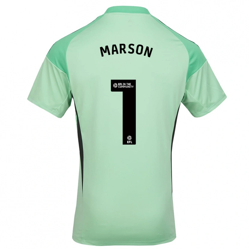 Danxen Criança Freddie Marson #1 Preto Verde Claro Camisola Guarda-Redes 2025/26 Camisa
