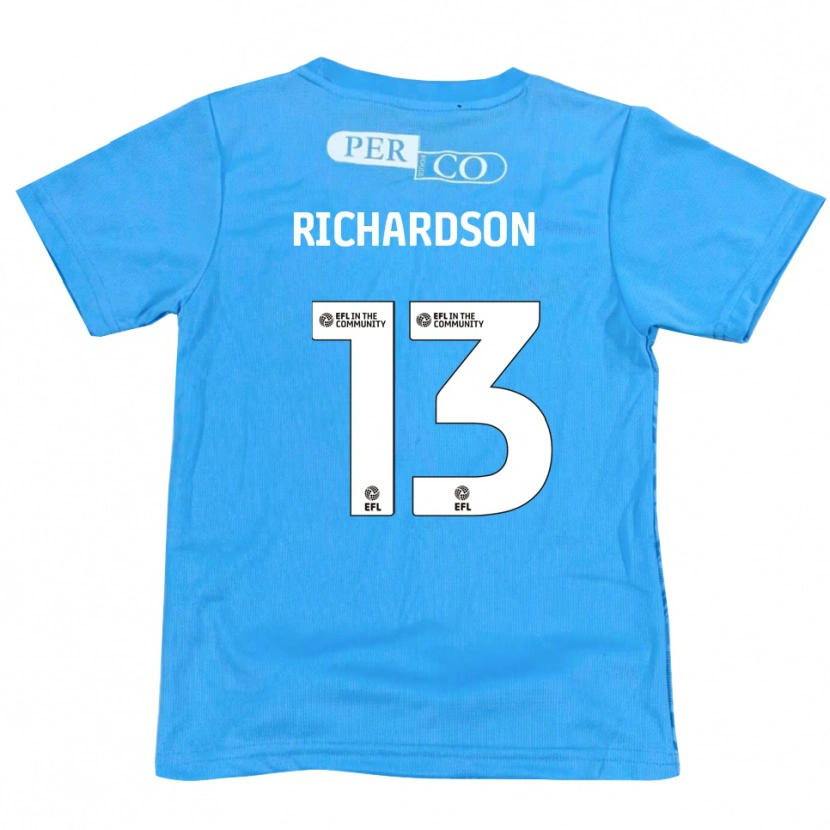 Danxen Criança Joseph Richardson #13 Azul Branco Camisola Guarda-Redes 2025/26 Camisa