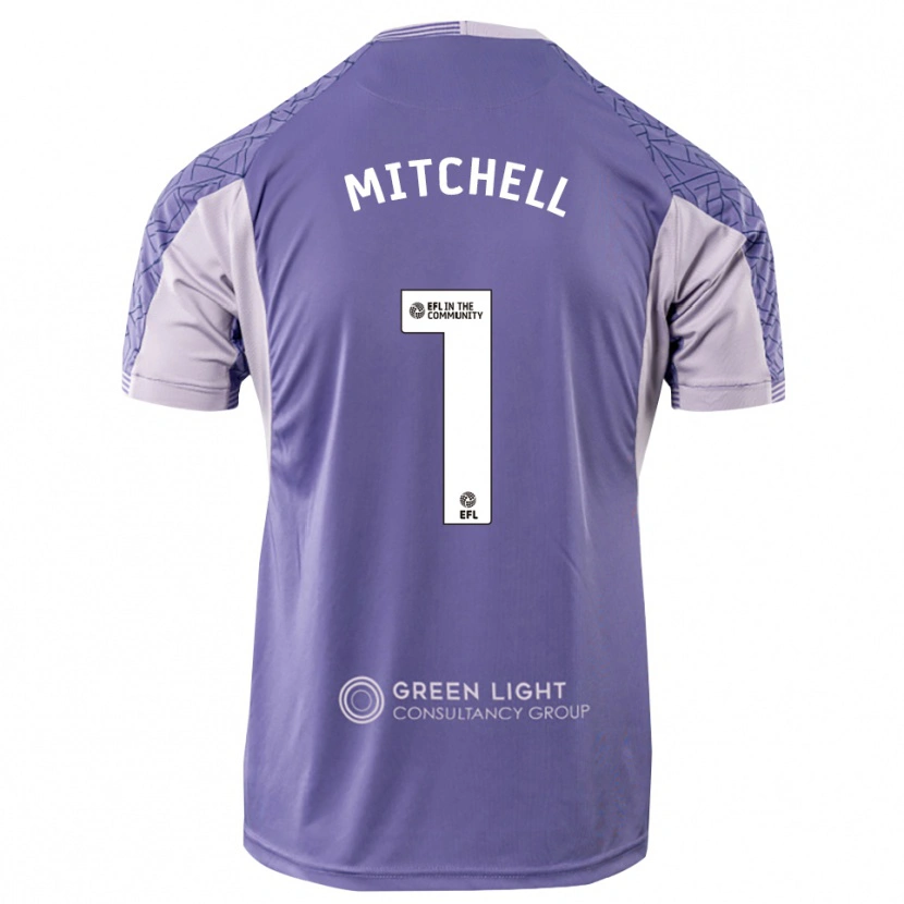 Danxen Criança Rylee Mitchell #1 Roxo Claro Camisola Guarda-Redes 2025/26 Camisa