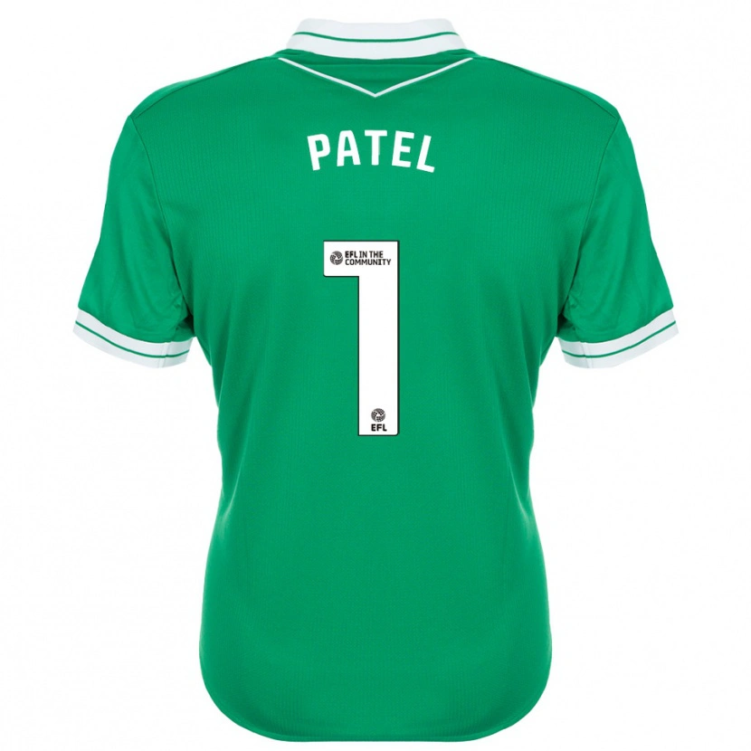 Danxen Criança Ajae Patel #1 Verde Branco Camisola Guarda-Redes 2025/26 Camisa