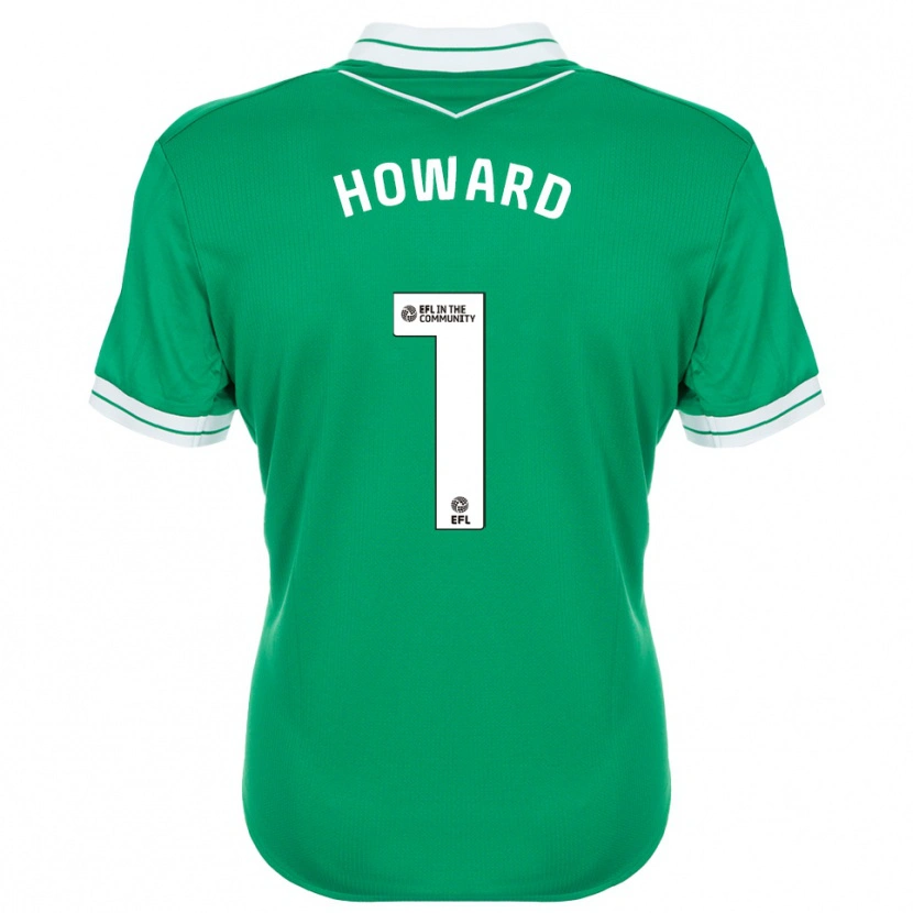 Danxen Criança Beth Howard #1 Verde Branco Camisola Guarda-Redes 2025/26 Camisa