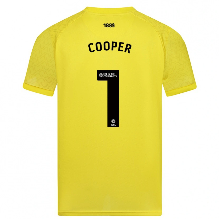 Danxen Criança Michael Cooper #1 Amarelo Preto Camisola Guarda-Redes 2025/26 Camisa