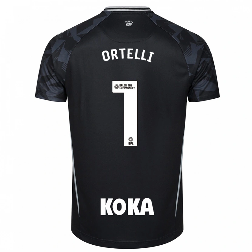 Danxen Criança Gabriel Ortelli #1 Azul Preto Camisola Guarda-Redes 2025/26 Camisa