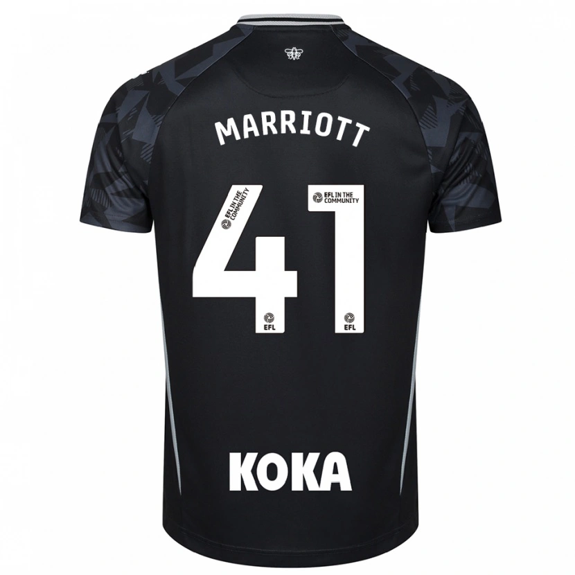 Danxen Criança Alfie Marriott #41 Azul Preto Camisola Guarda-Redes 2025/26 Camisa