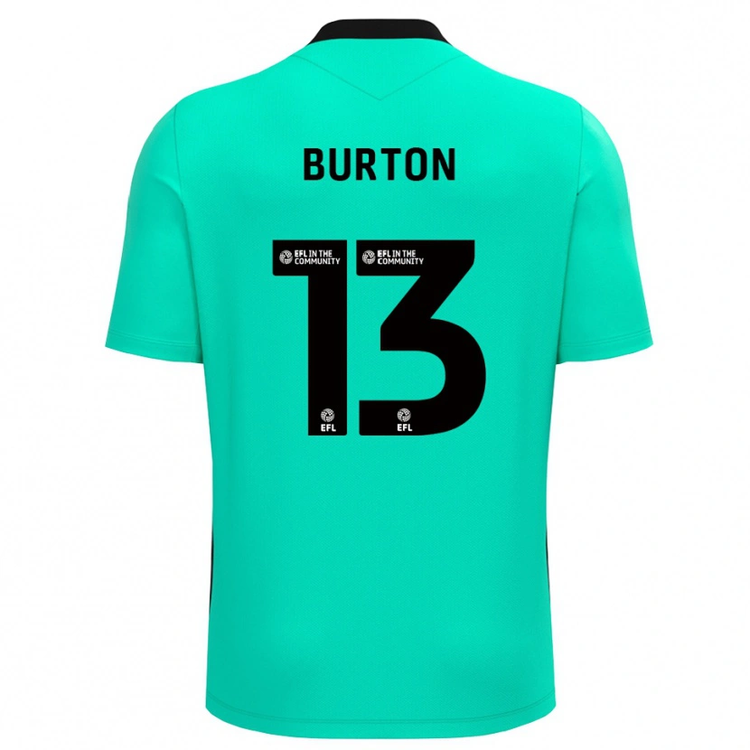 Danxen Criança Callum Burton #13 Turquesa Médio Camisola Guarda-Redes 2025/26 Camisa