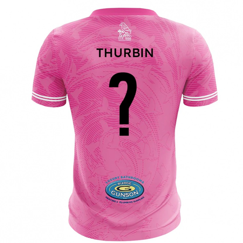 Danxen Criança Johnny Thurbin #0 Branco Rosa Camisola Guarda-Redes 2025/26 Camisa