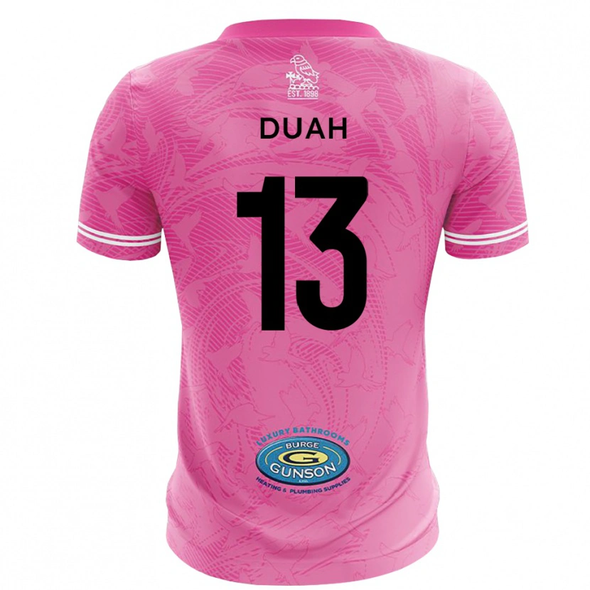 Danxen Criança Enos Duah #13 Branco Rosa Camisola Guarda-Redes 2025/26 Camisa