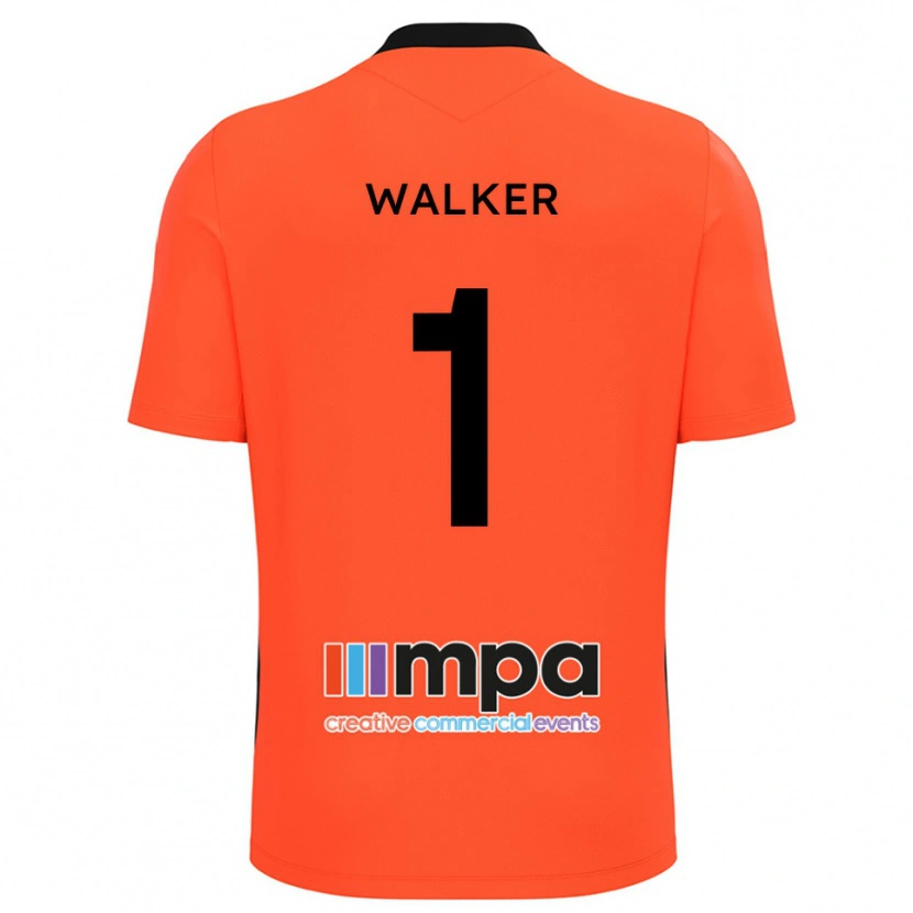 Danxen Criança Laurie Walker #1 Laranja Preto Camisola Guarda-Redes 2025/26 Camisa
