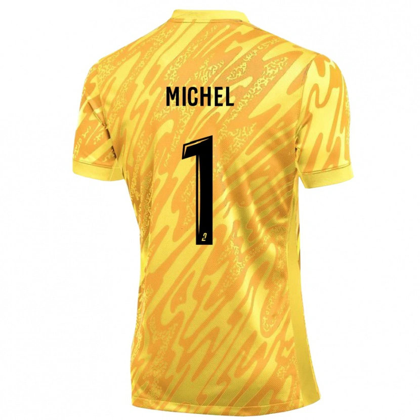 Danxen Criança Mathieu Michel #1 Amarelo Laranja Camisola Guarda-Redes 2025/26 Camisa