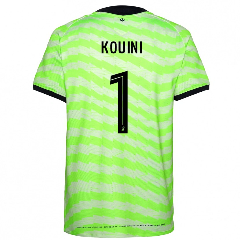 Danxen Criança Yanis Kouini #1 Verde Neon Camisola Guarda-Redes 2025/26 Camisa