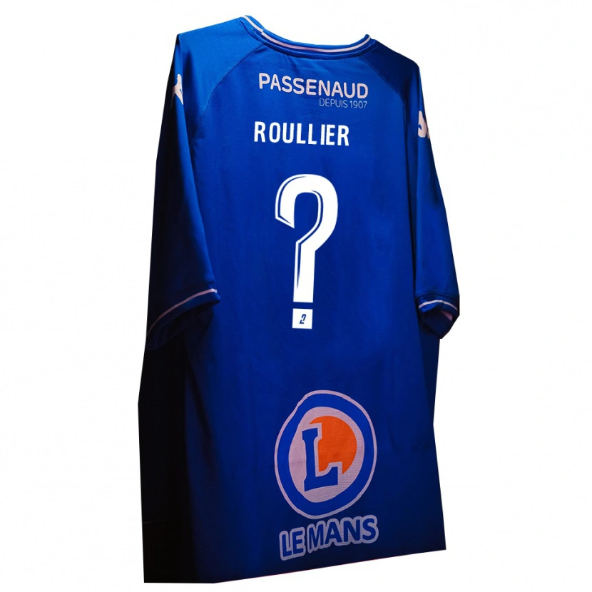 Danxen Criança Alec Roullier #0 Branco Azul Real Camisola Guarda-Redes 2025/26 Camisa